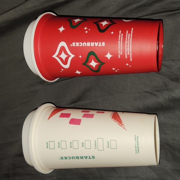 Starbucks 16oz Reusable Cups x2 - Picture 2 of 4
